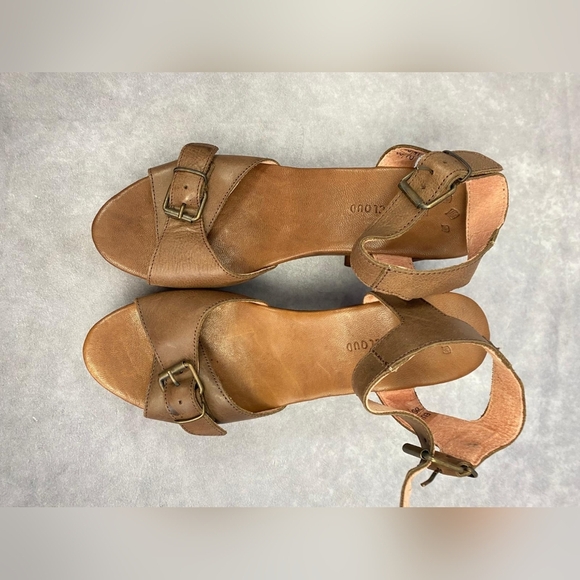 Musse & cloud wooden/leather platform heels Women's size 10 Made in Spain - Picture 12 of 12